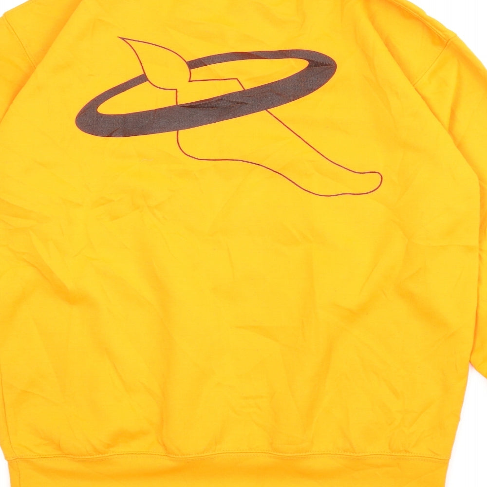 All We Do is Mens Orange   Pullover Sweatshirt Size M