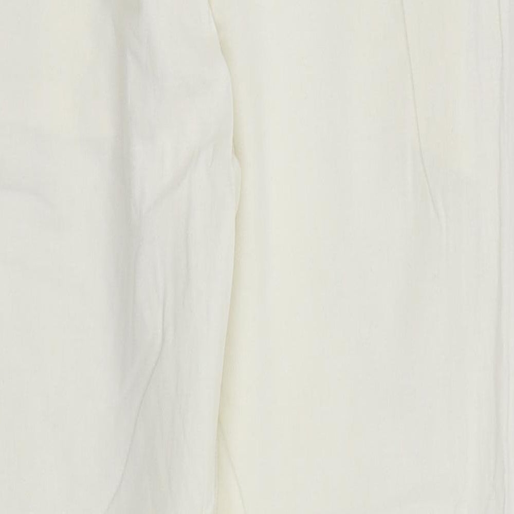 Stile Benetton Womens White   Trousers  Size 12 L26 in