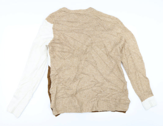 Marks and Spencer Womens Beige   Pullover Jumper Size S