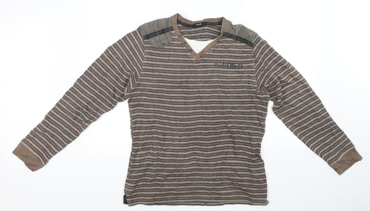 George Womens Grey   Henley Jumper Size M