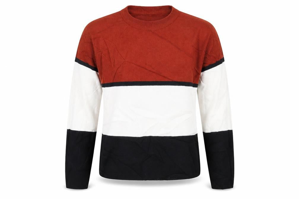 Front view of New Look women’s brown jumper, size S