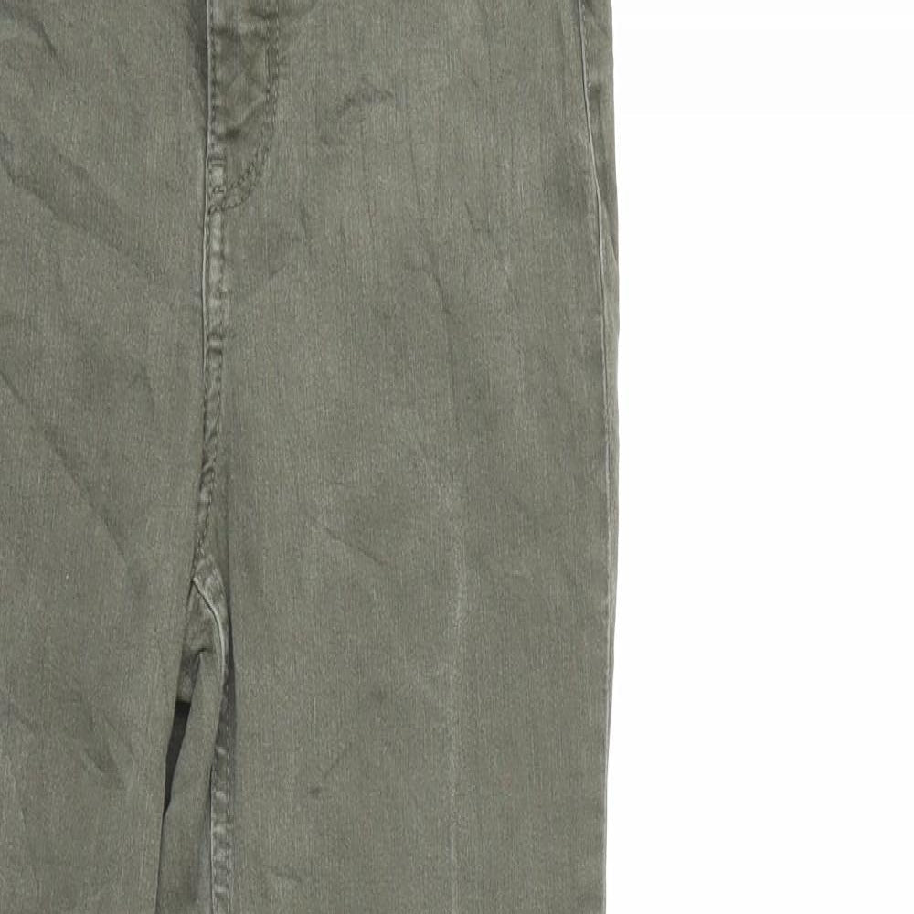 H&M Womens Green  Denim Skinny Jeans Size 10 L29 in