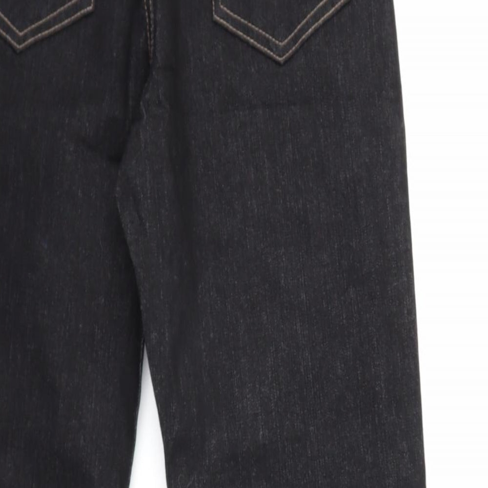KIMMY Womens Black  Denim Straight Jeans Size 26 in L29 in