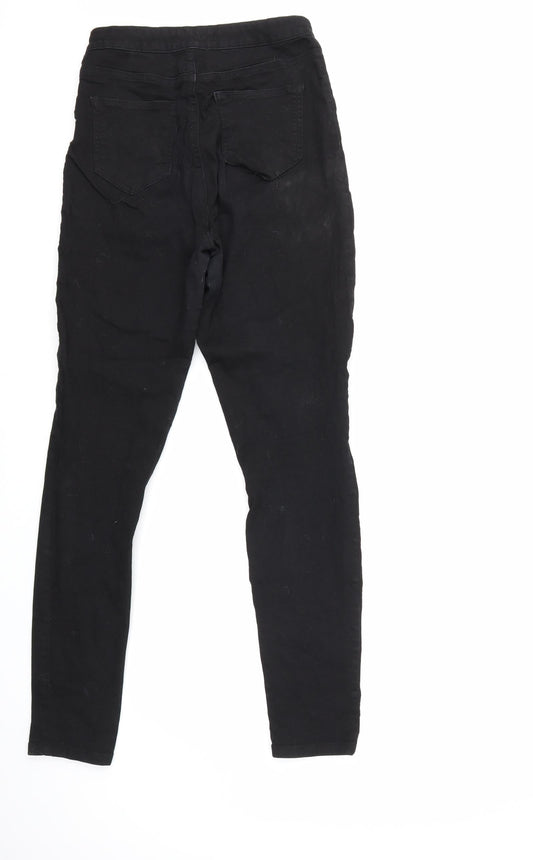 Denim & Co. Womens Black  Denim Skinny Jeans Size 14 L30 in