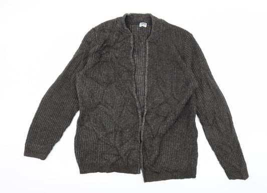 Oslo Womens Grey  Knit Cardigan Jumper Size S