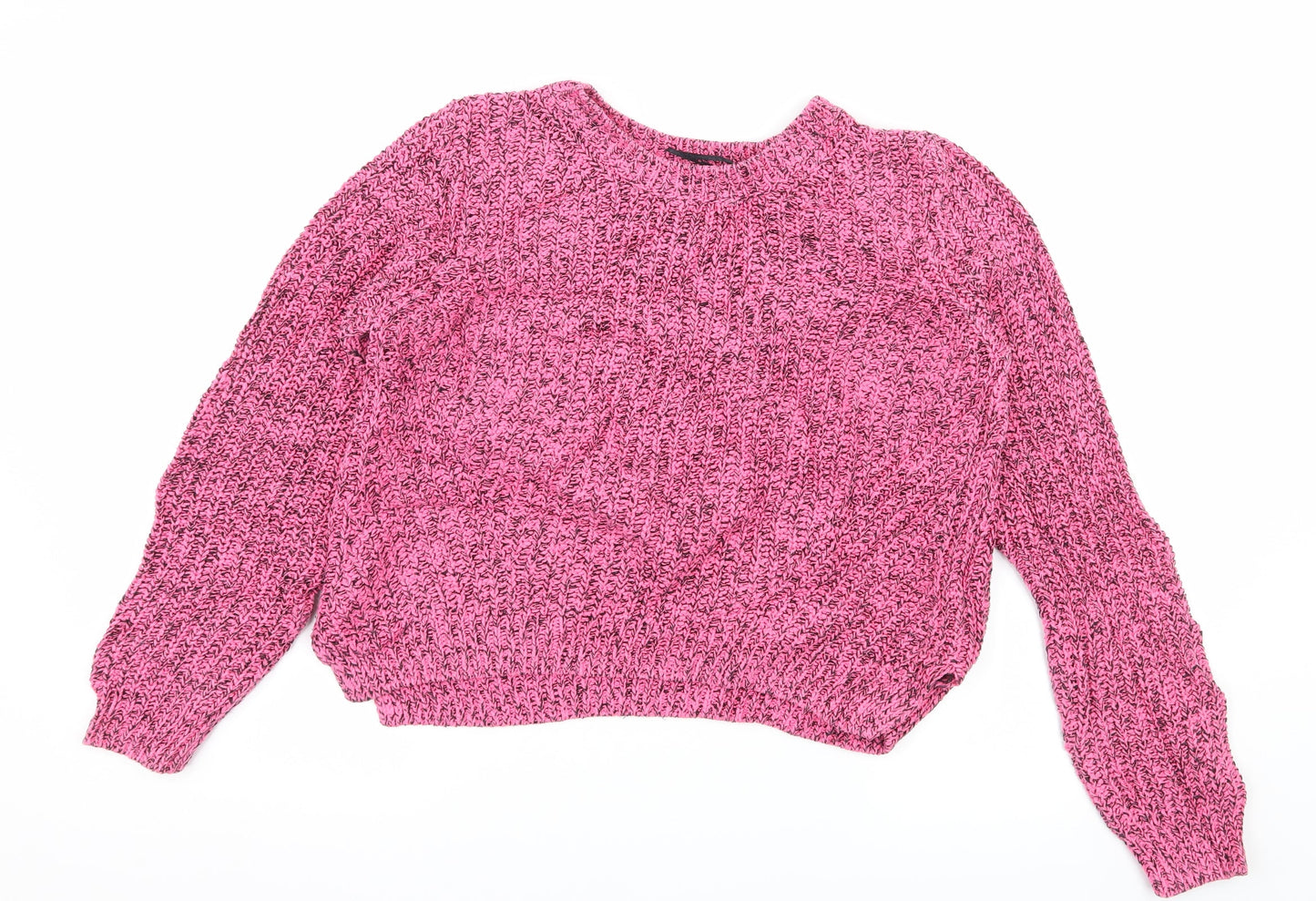 H&M Womens Pink  Knit Pullover Jumper Size S