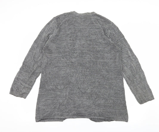 St Michael Womens Grey  Knit Cardigan Jumper Size 18