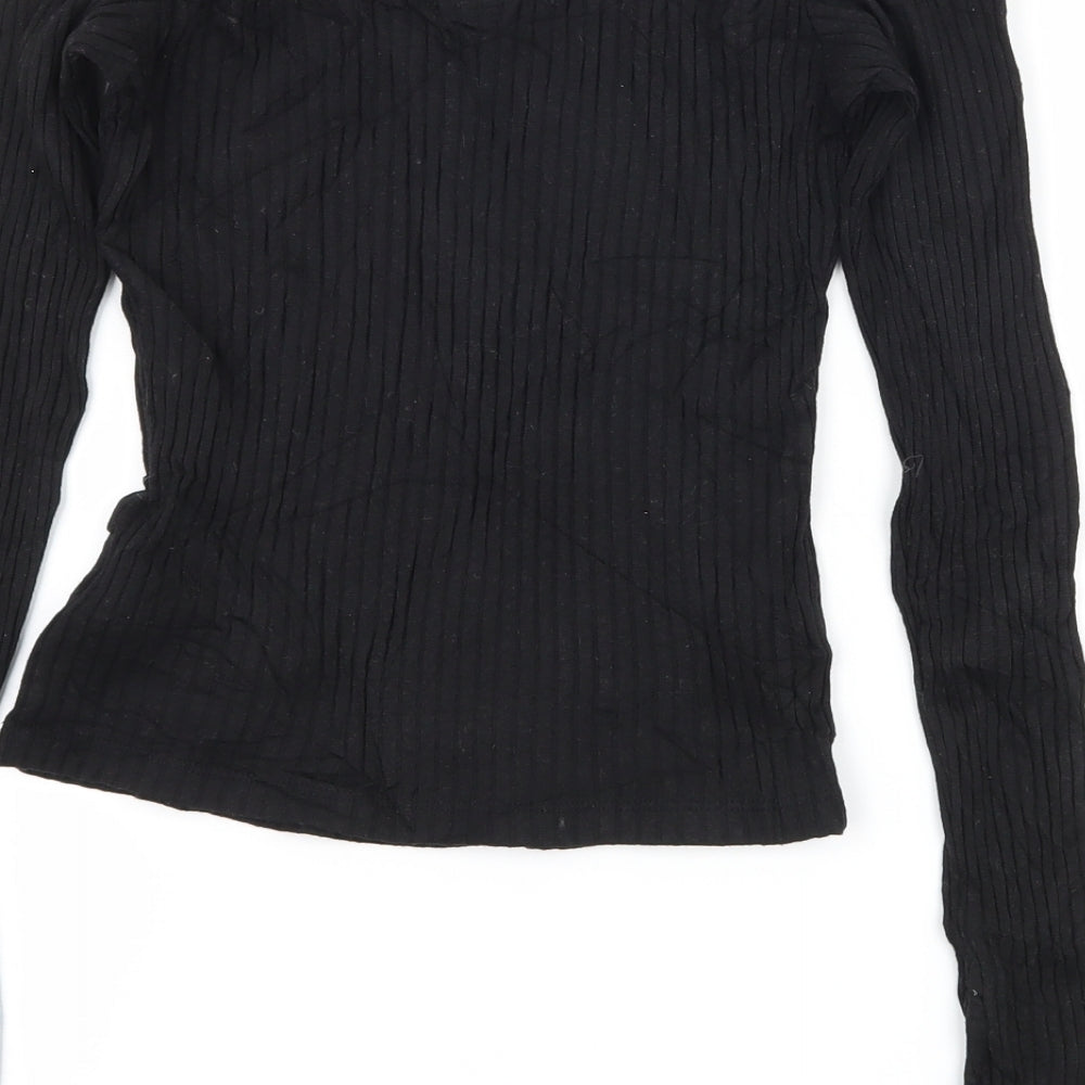 FOREVER 21 Womens Black  Jersey Basic T-Shirt Size S