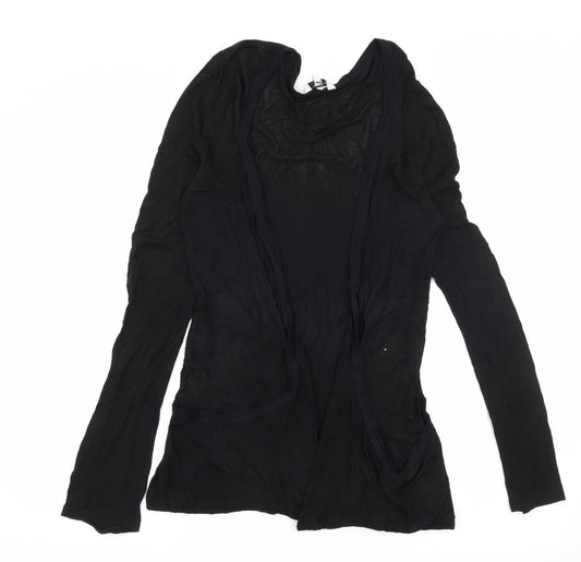 New Look Womens Black  Jersey Cardigan Jumper Size 12