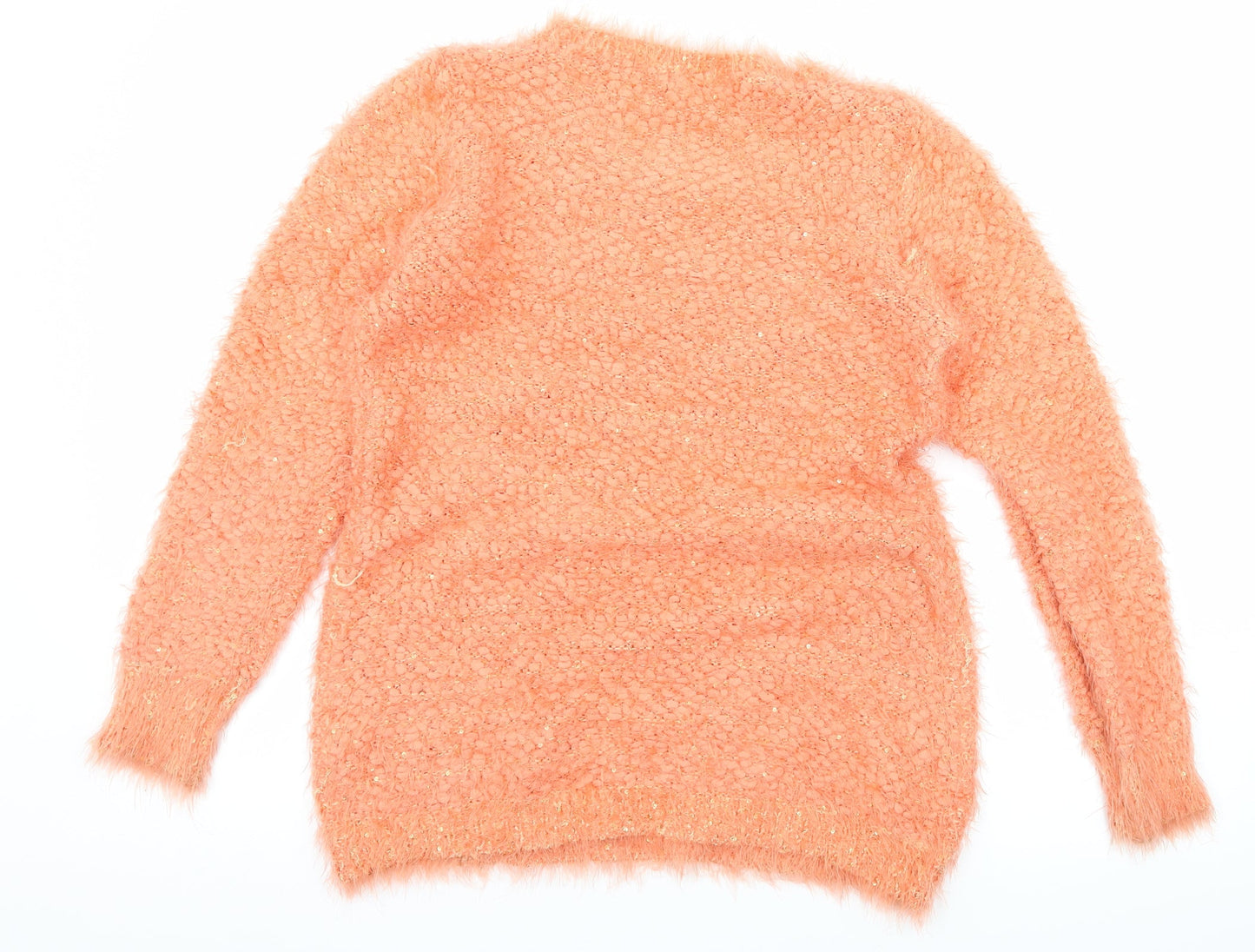 Quiz Womens Orange  Knit Pullover Jumper Size S