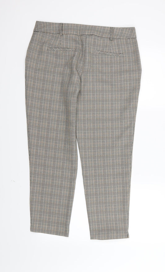 Dorothy Perkins Womens Multicoloured Striped Rayon Trousers  Size 12 L25 in