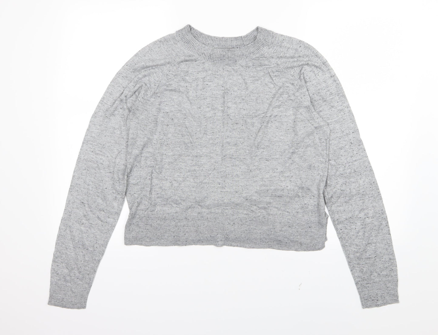 H&M Womens Grey  Knit Pullover Jumper Size M