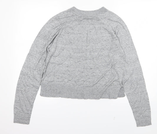 H&M Womens Grey  Knit Pullover Jumper Size M
