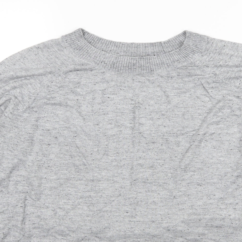H&M Womens Grey  Knit Pullover Jumper Size M