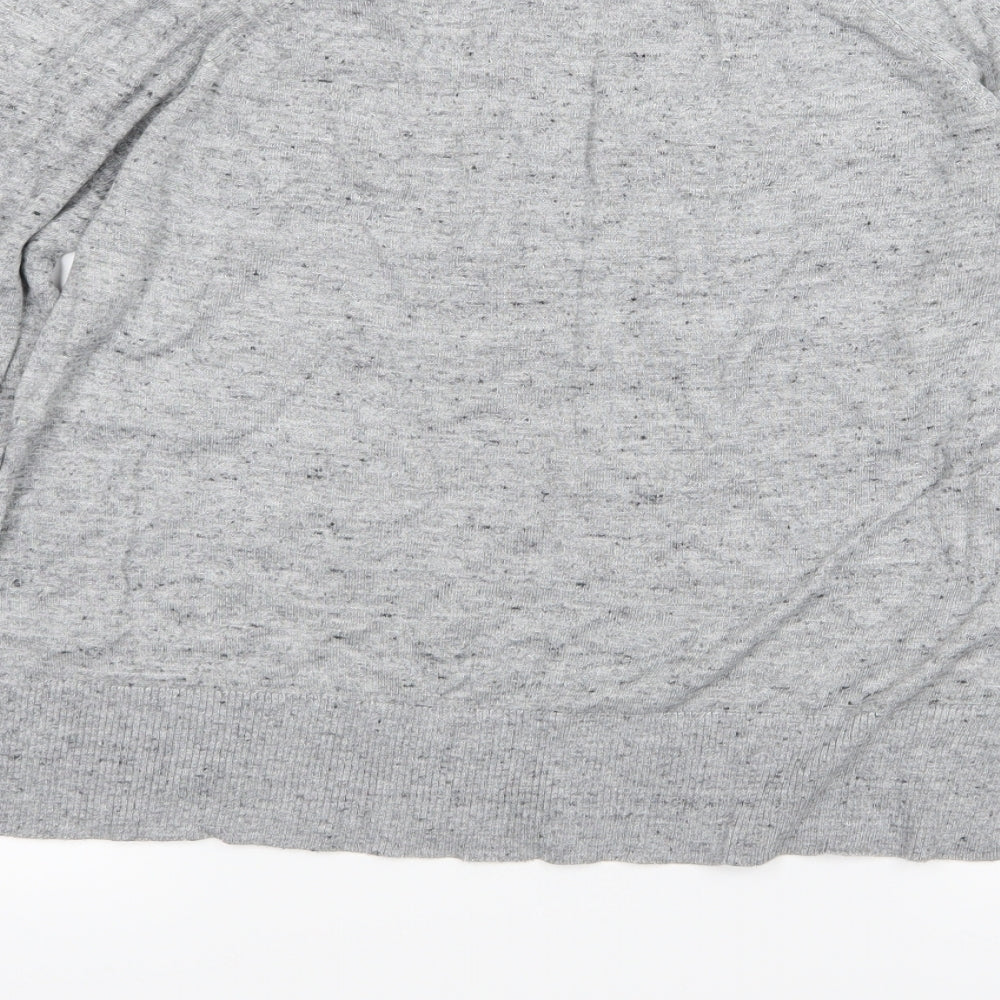H&M Womens Grey  Knit Pullover Jumper Size M