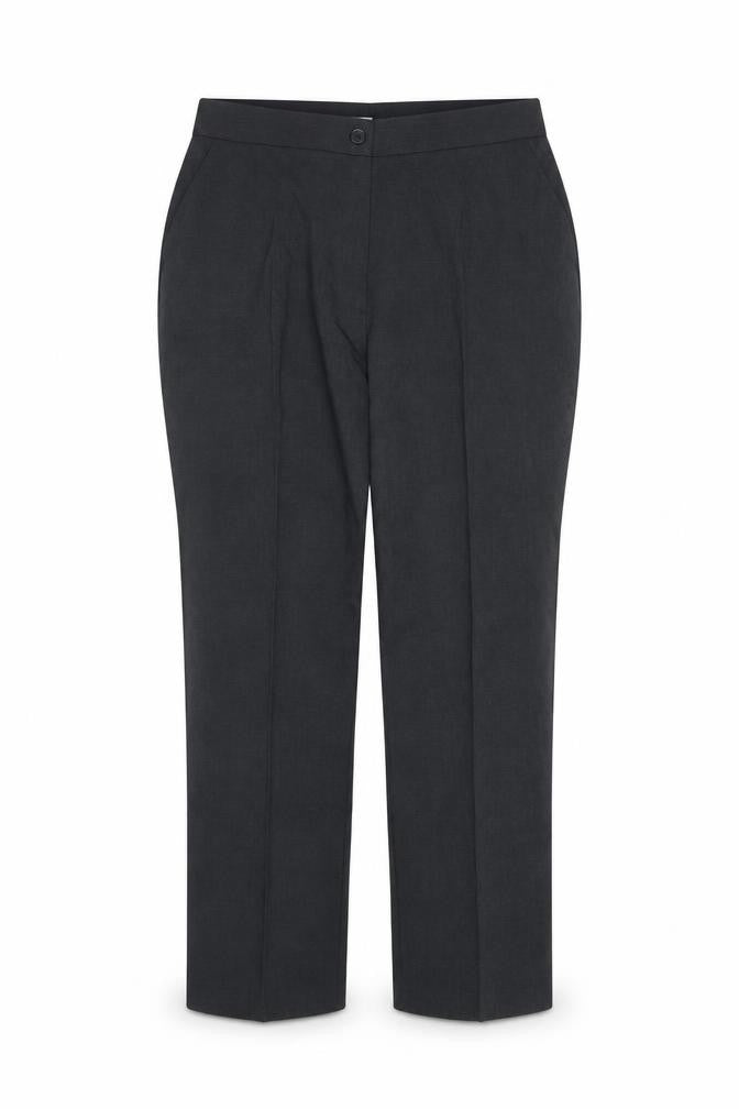 Front view of Damart women’s grey rayon trousers, size UK 18, 27-inch leg