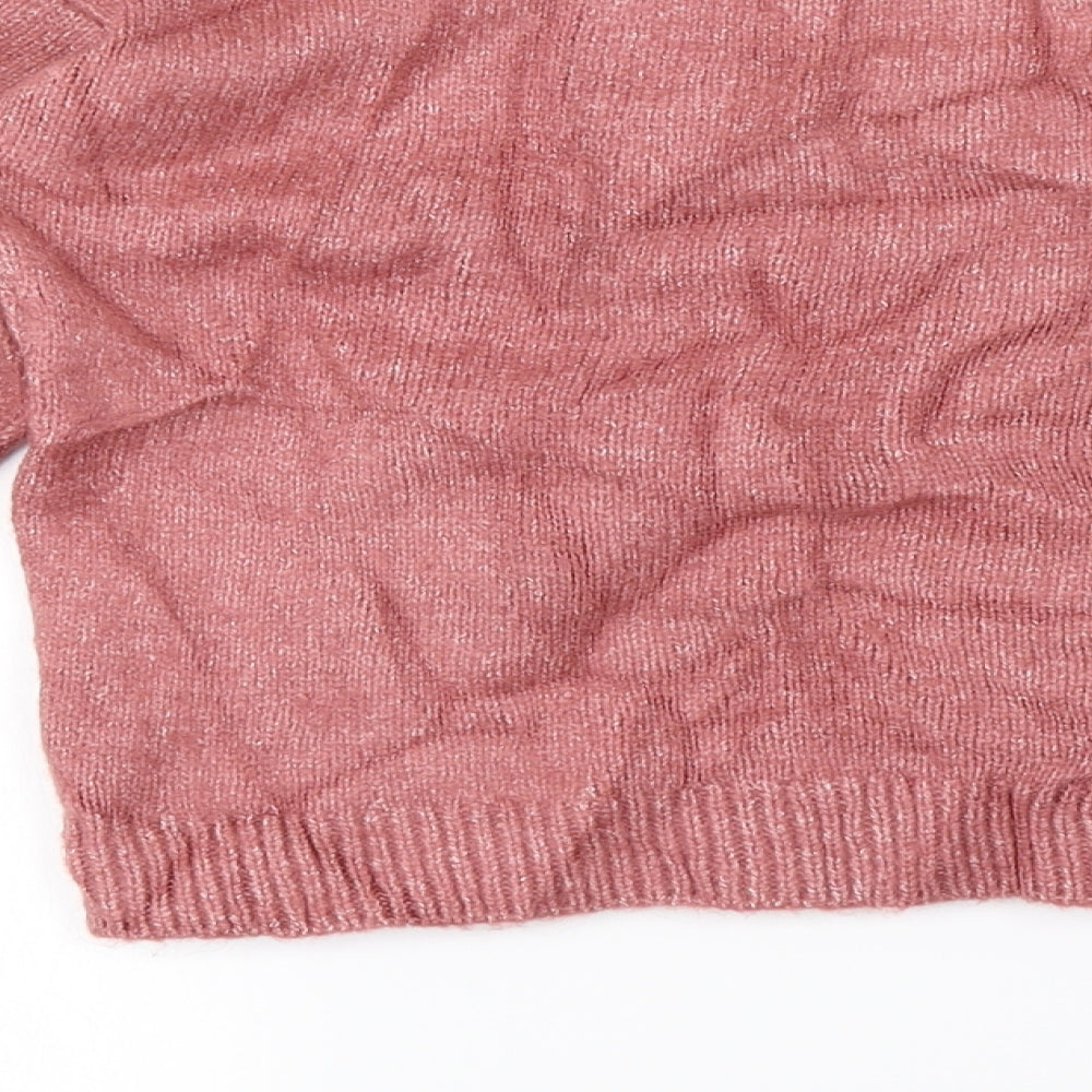Marks and Spencer  Girls Pink   Pullover Jumper Size 11-12 Years