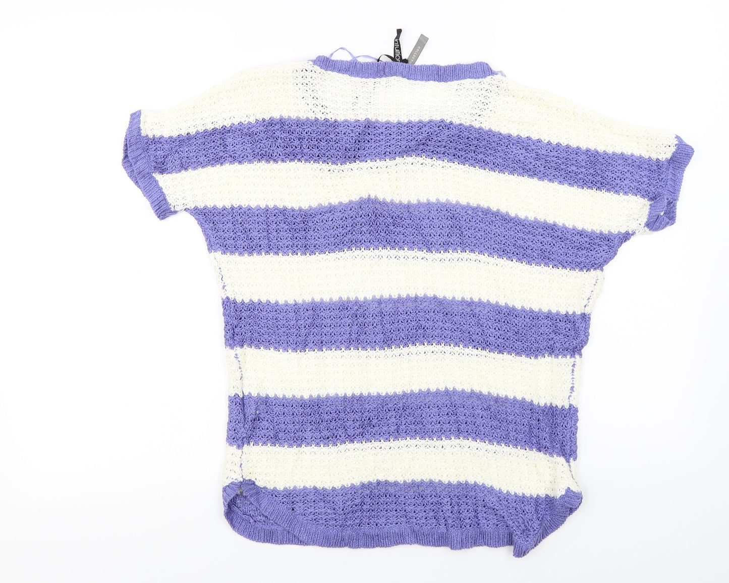 intuition  Womens Ivory Striped  Pullover Jumper Size 12