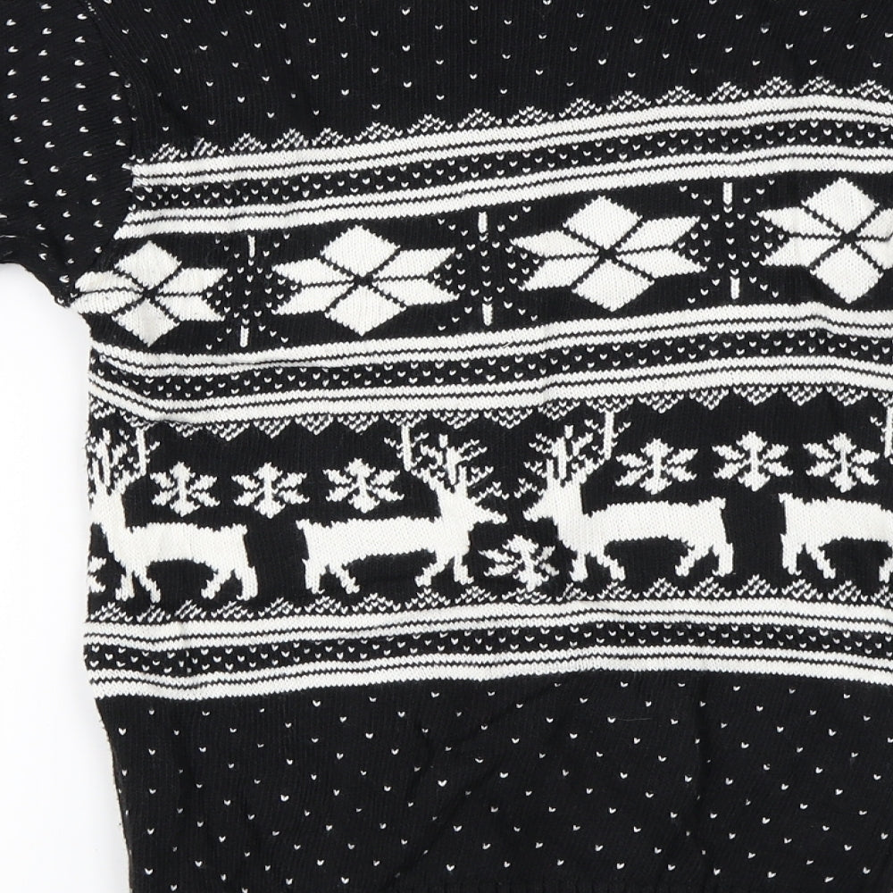 Boohoo  Womens Black   Pullover Jumper Size M