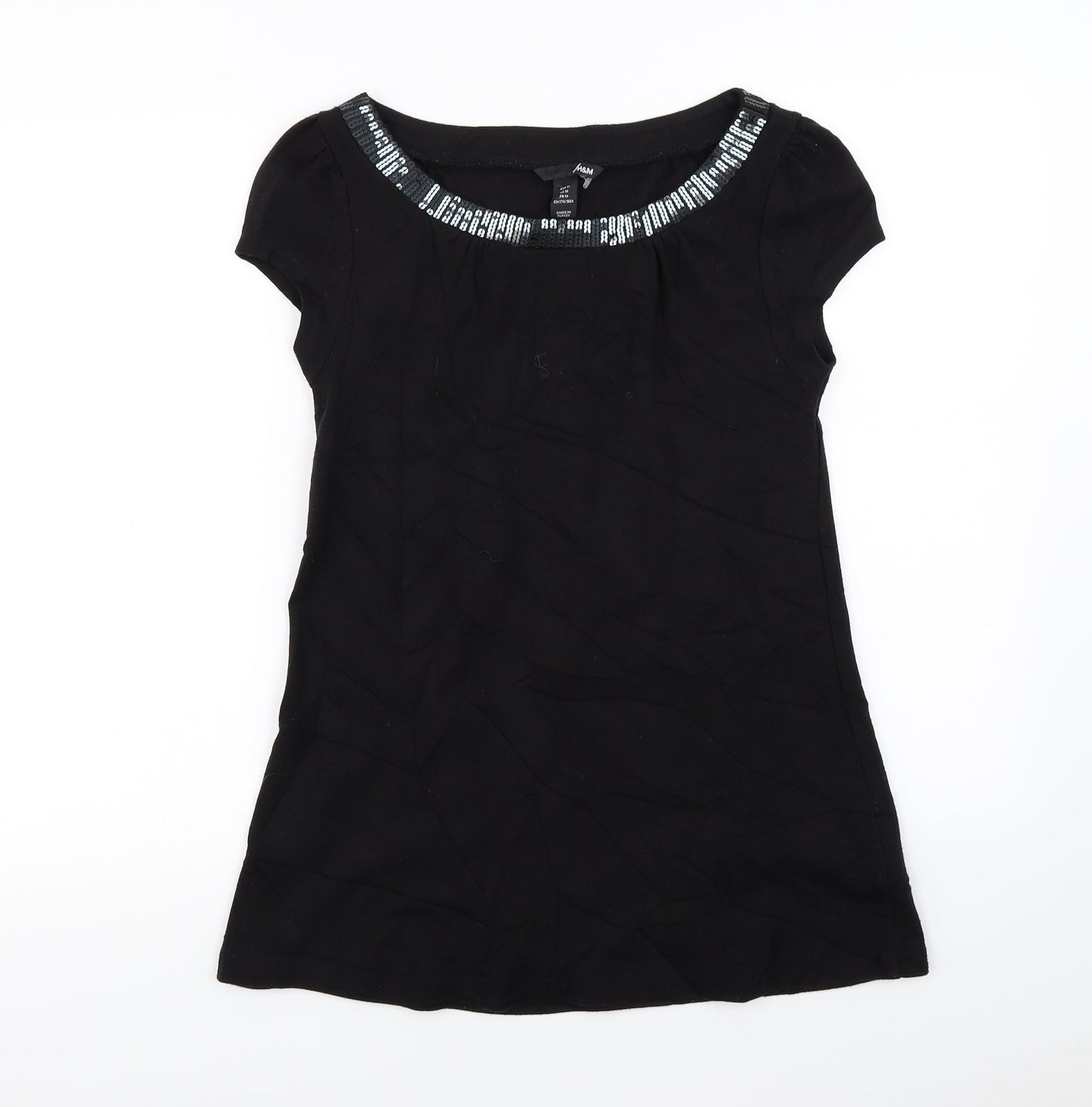 H&M Womens Black   Basic T-Shirt Size M