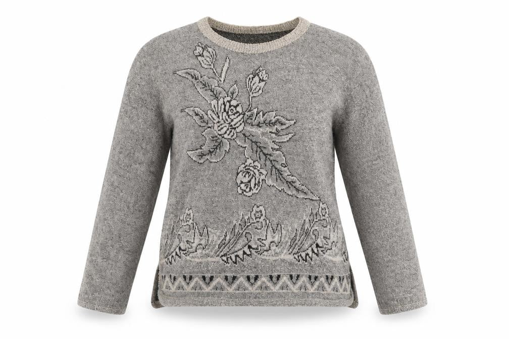 Front view of cami women’s brown jumper, size L