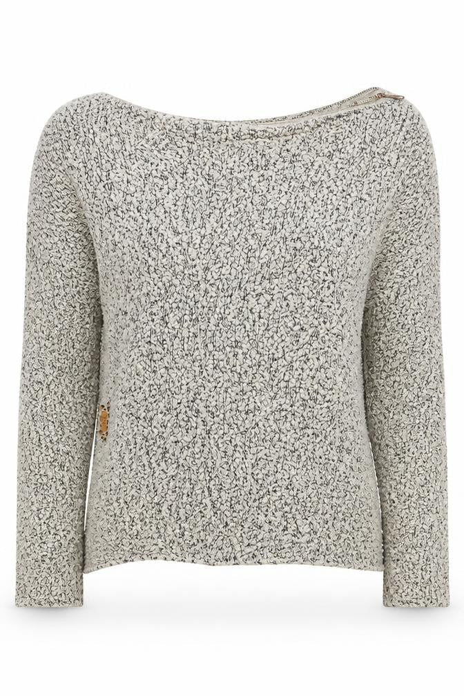 Front view of Next women’s brown jumper, size UK 10