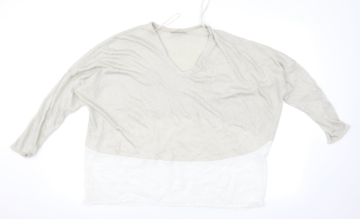 Zara Womens Grey   Basic Blouse Size L