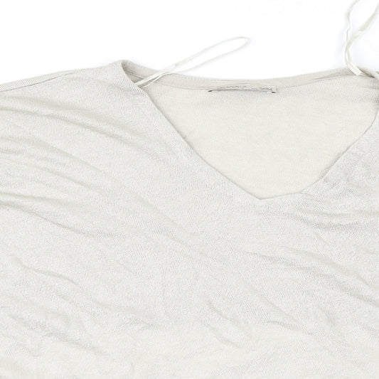Zara Womens Grey   Basic Blouse Size L
