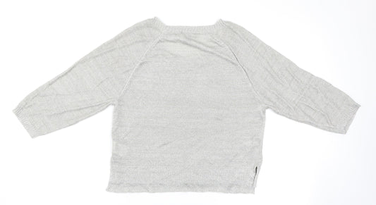 H&M Womens Grey   Basic T-Shirt Size S