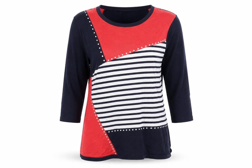 Front view of Fay Louise women’s multicoloured jumper, size M