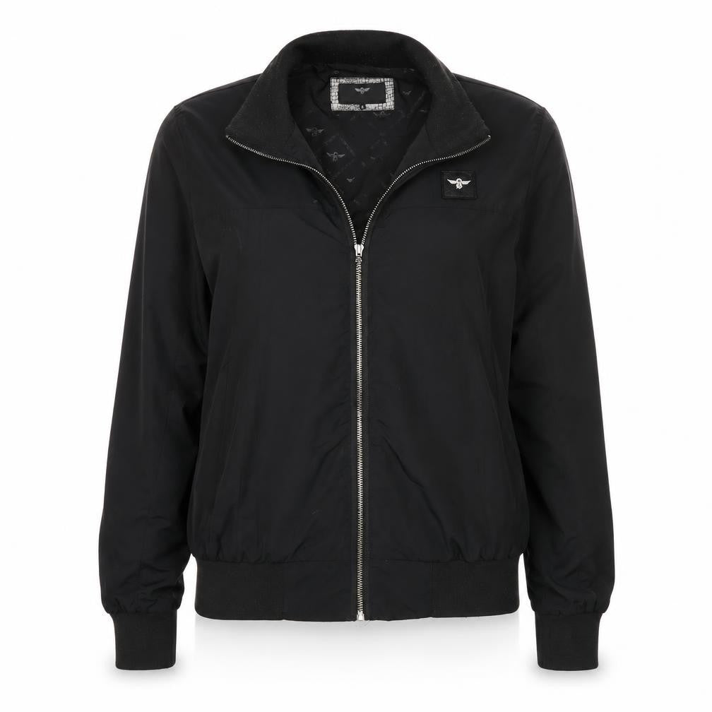 Front view of Creative Recreation women’s black jacket coat, size S