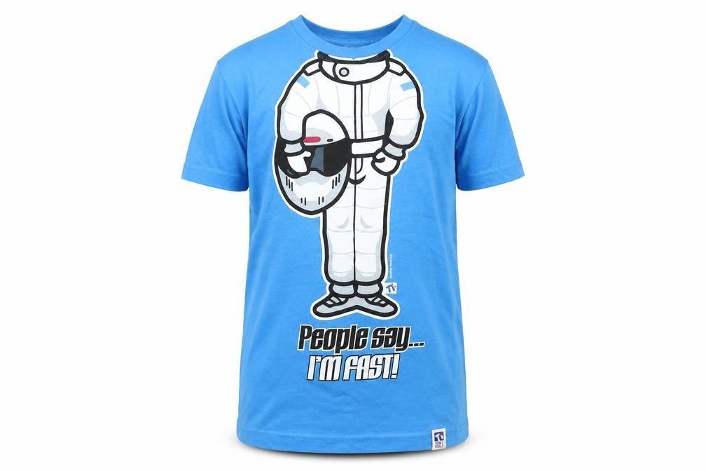 Front view of Tiny idol boys’ blue basic t-shirt, size 11, years
