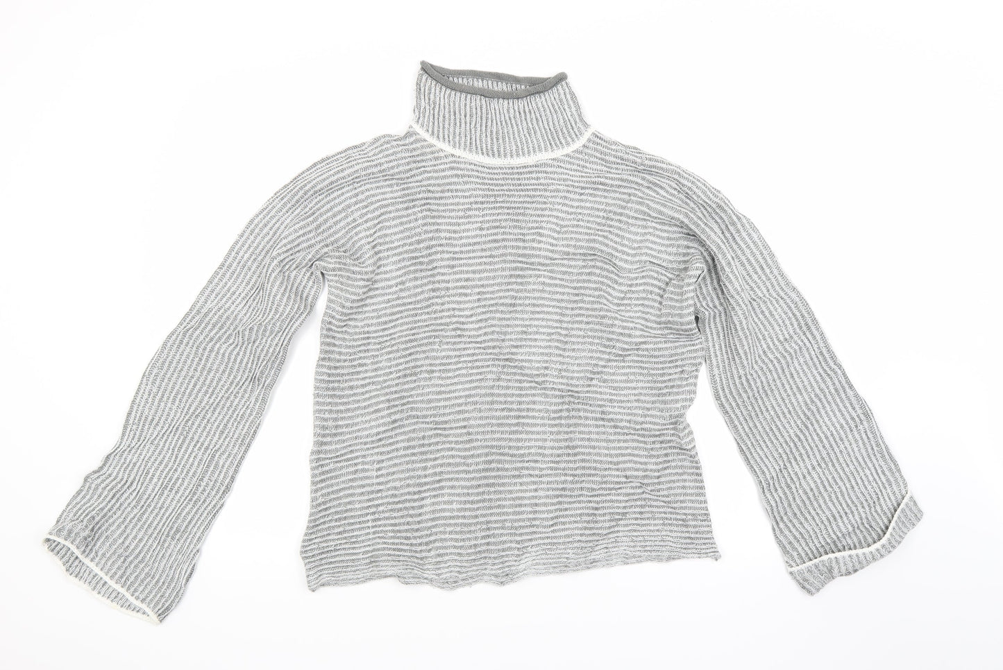 QED London Womens Grey  Knit Pullover Jumper Size M