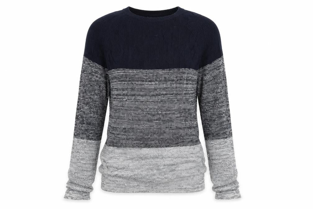 Front view of Celio women’s grey knit jumper, size M