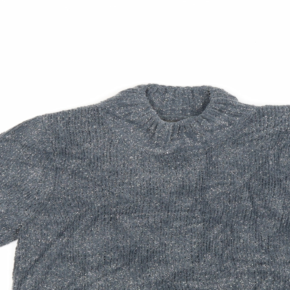 Oasis Womens Grey  Knit Pullover Jumper Size S