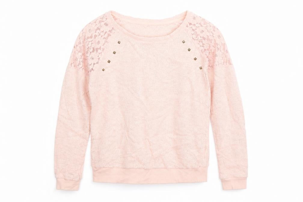 Front view of YD girls’ orange rayon jumper, size 12, years