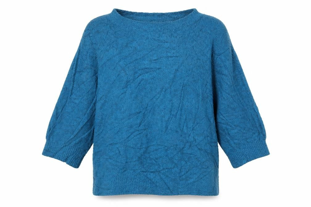 Front view of M&Co women’s green jumper, size UK 14