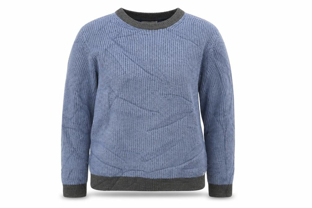 Front view of Marks & Spencer women’s blue jumper, size M