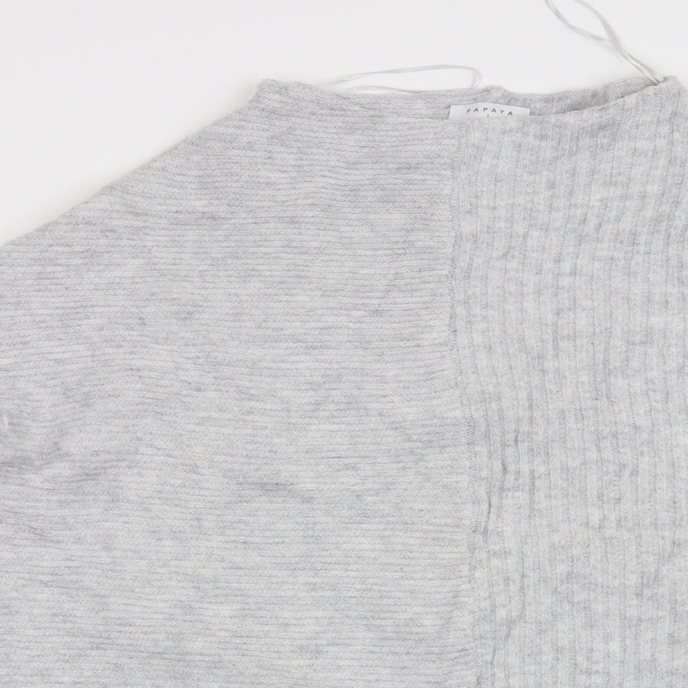 Papaya Womens Grey   Pullover Jumper Size L