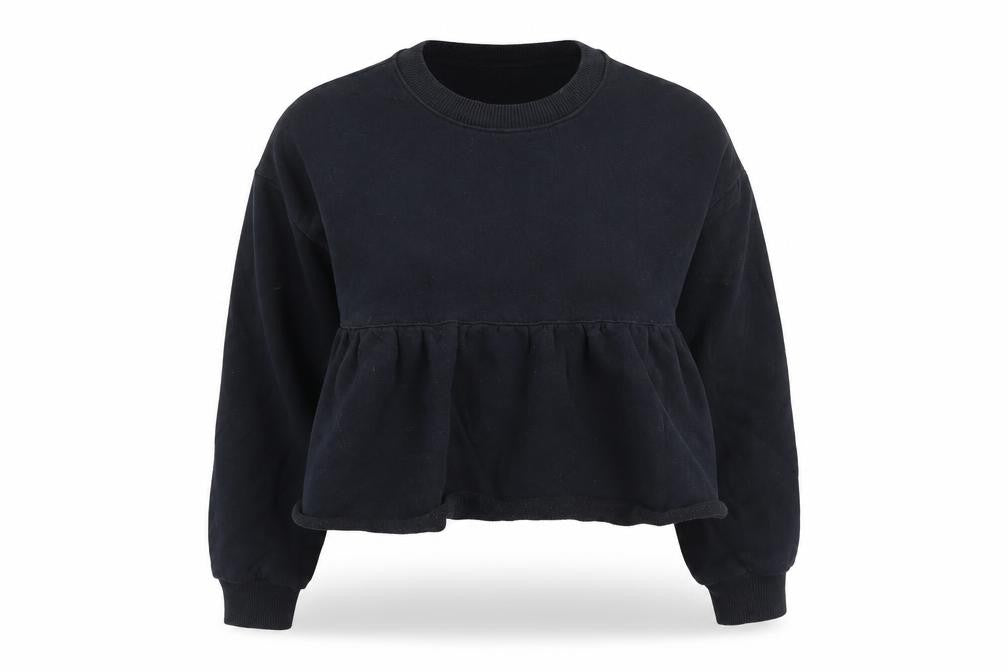 Zara Womens Black   Pullover Sweatshirt Size S