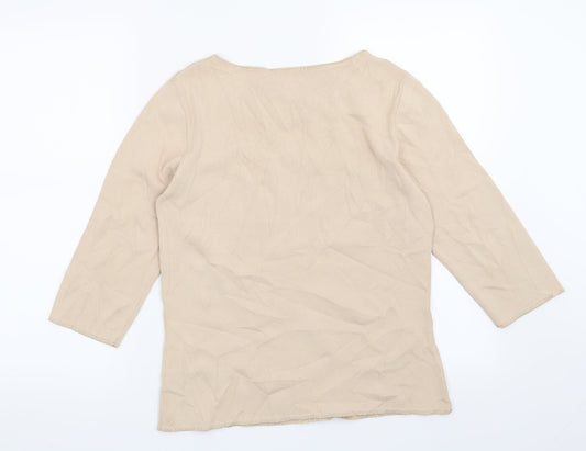 Preworn Womens Beige   Pullover Jumper Size 12