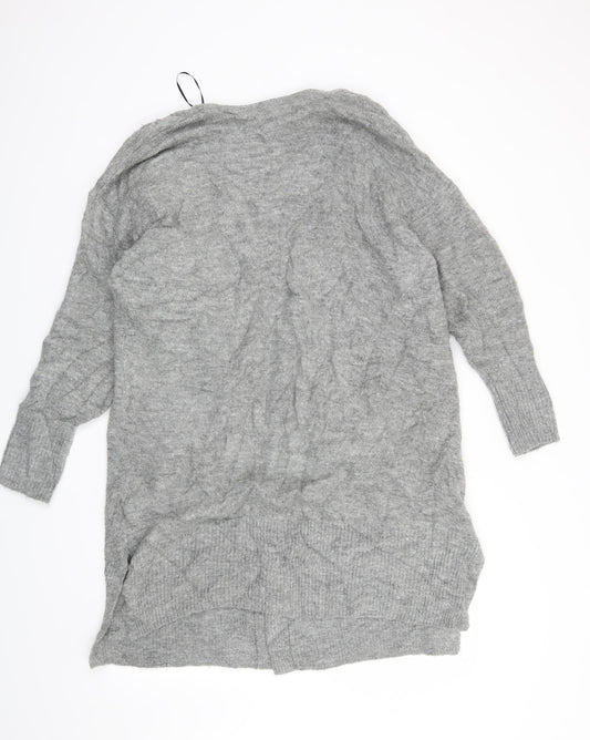 H&M Womens Grey   Cardigan Jumper Size S