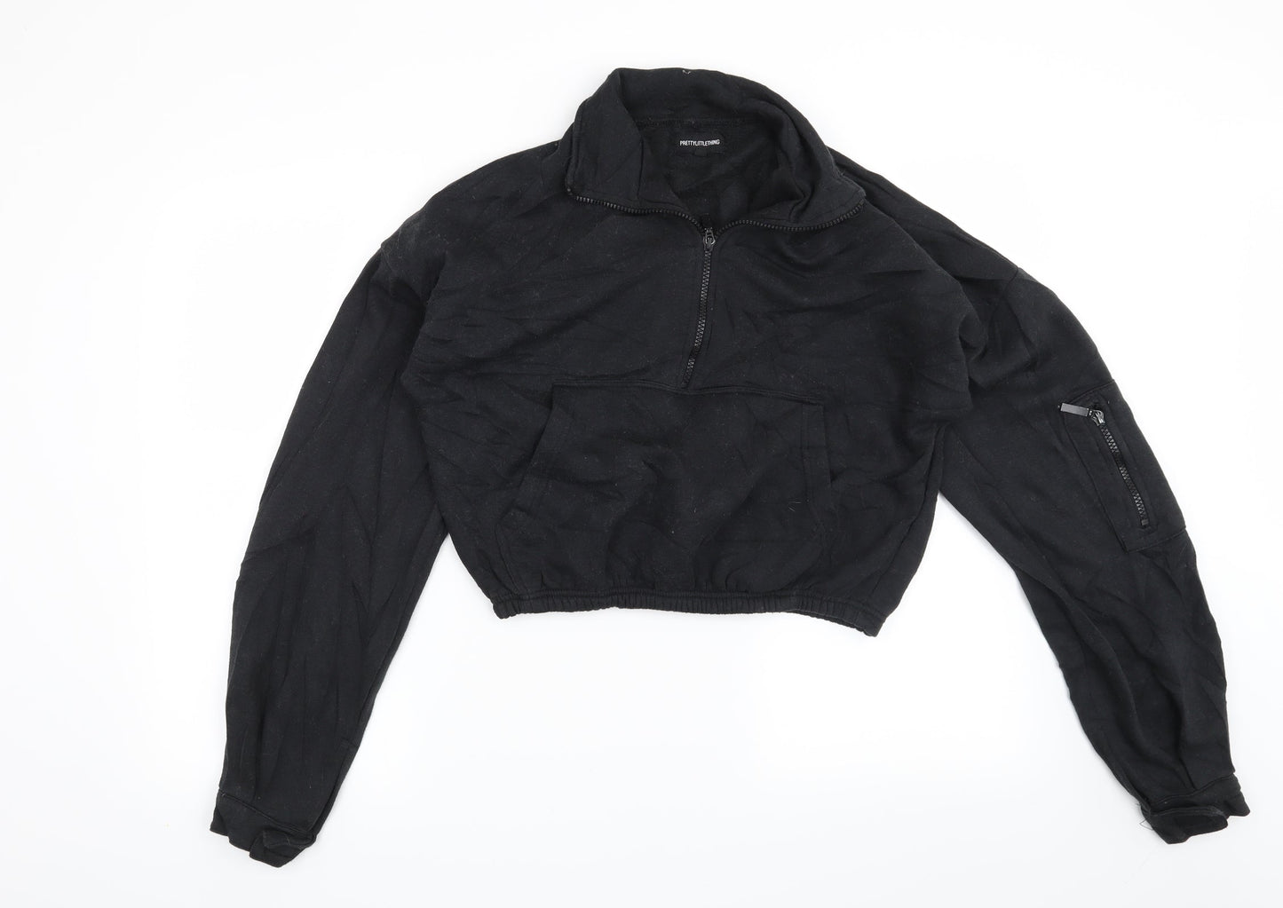 Pretty little thing Womens Black   Pullover Sweatshirt Size M