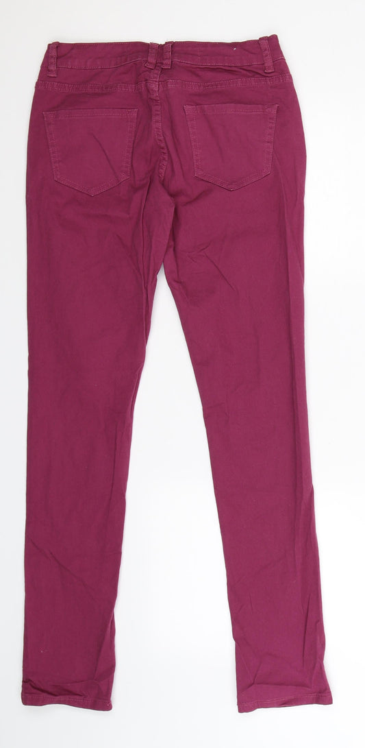 New Looh Girls Purple  Denim Skinny Jeans Size 14 Years