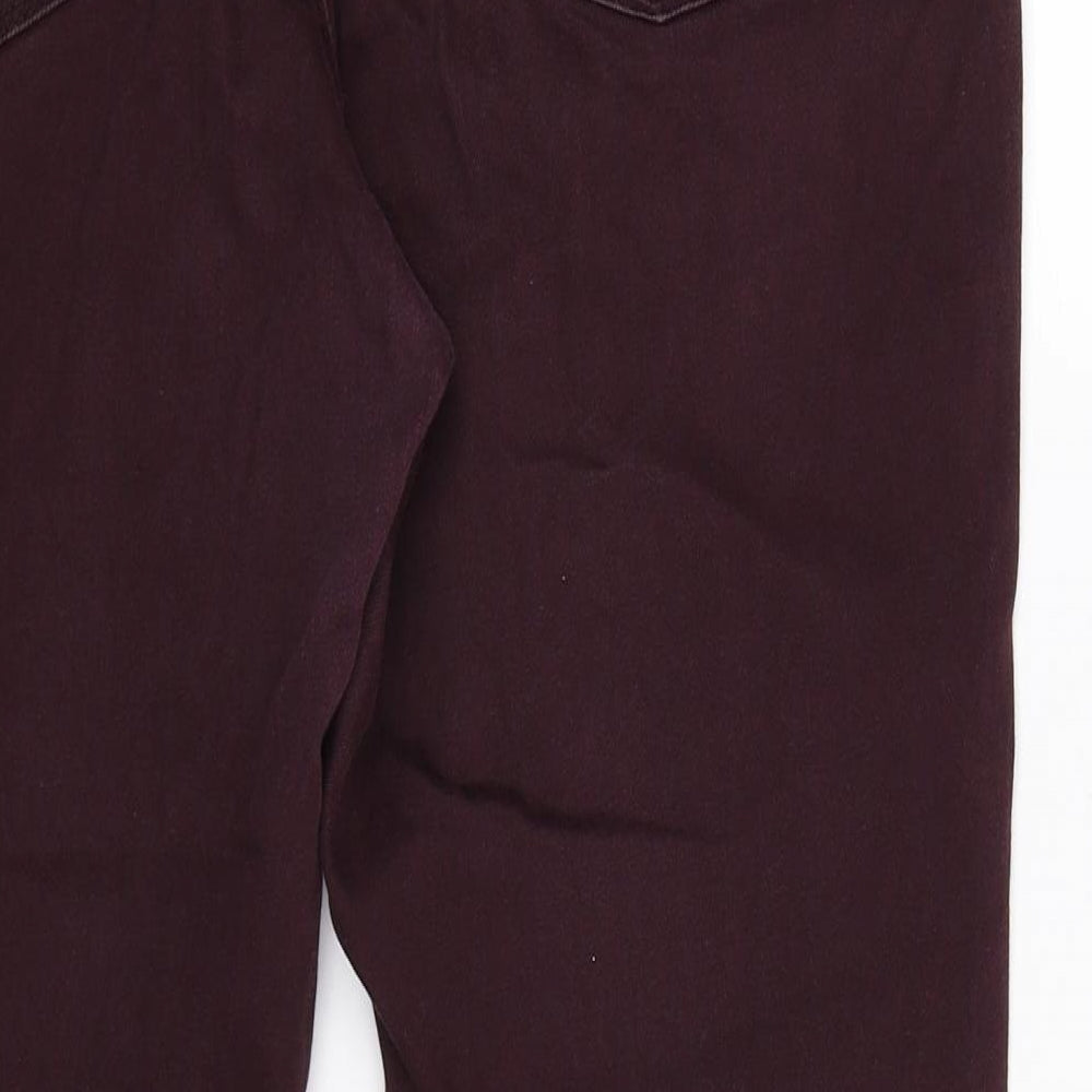 Preworn Womens Brown  Denim Straight Jeans Size 36 in L27 in