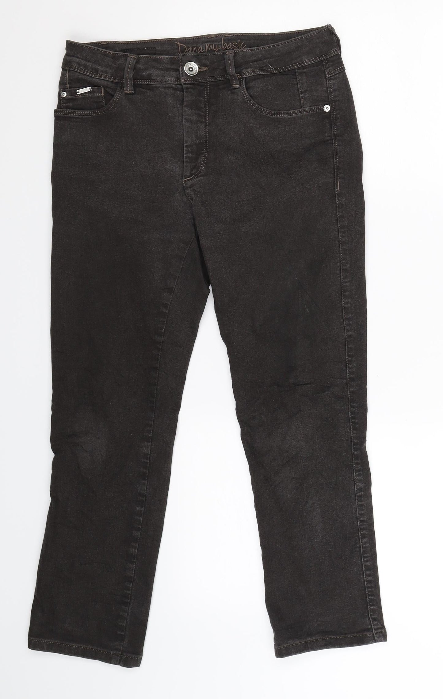 Bonita Womens Grey  Denim Cropped Jeans Size 28 in L24 in