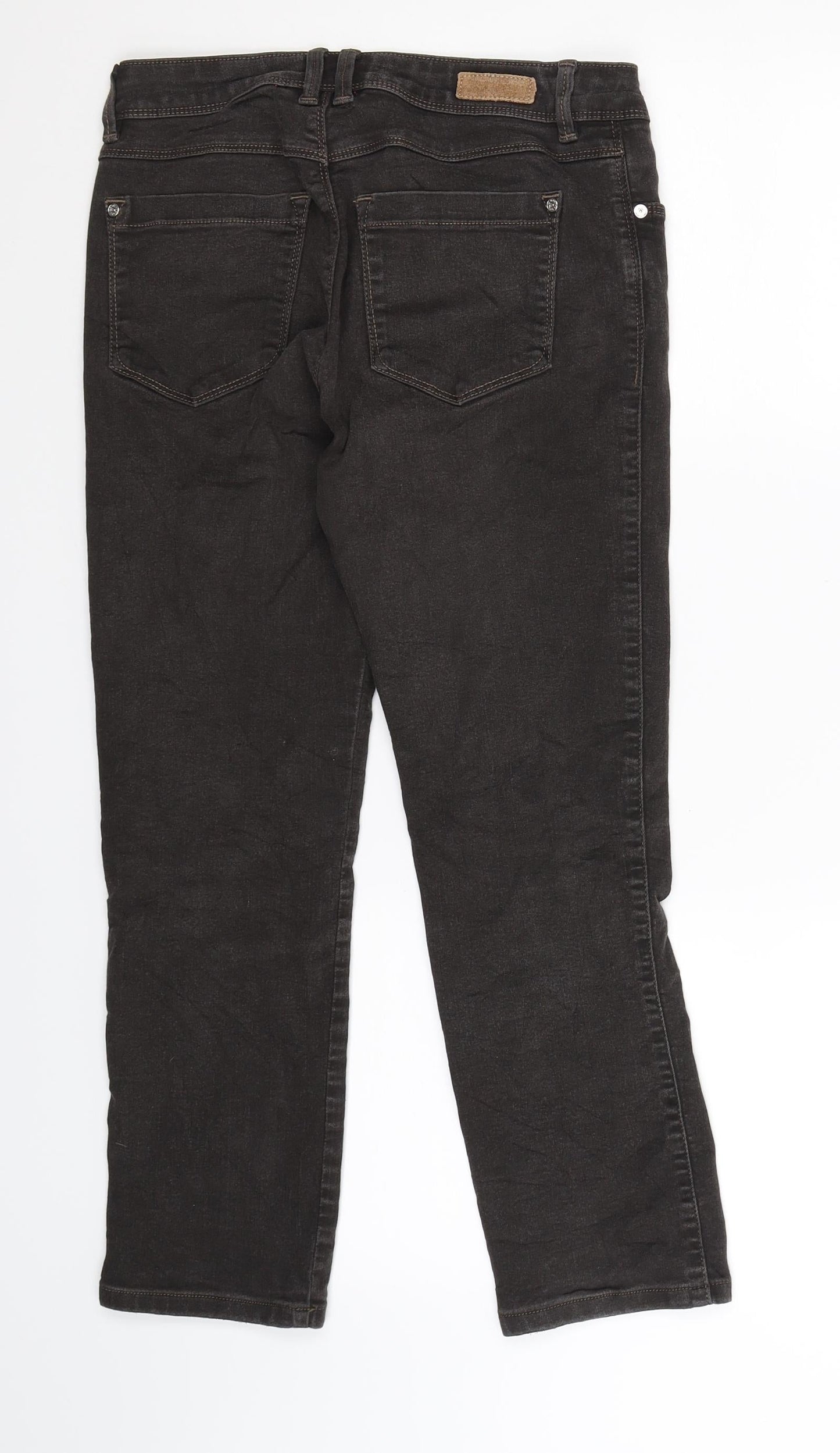 Bonita Womens Grey  Denim Cropped Jeans Size 28 in L24 in
