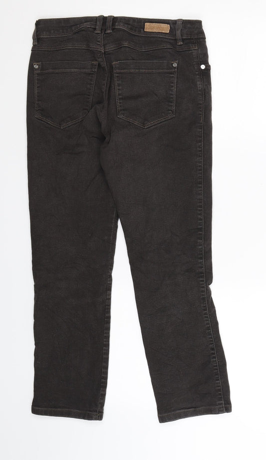 Bonita Womens Grey  Denim Cropped Jeans Size 28 in L24 in