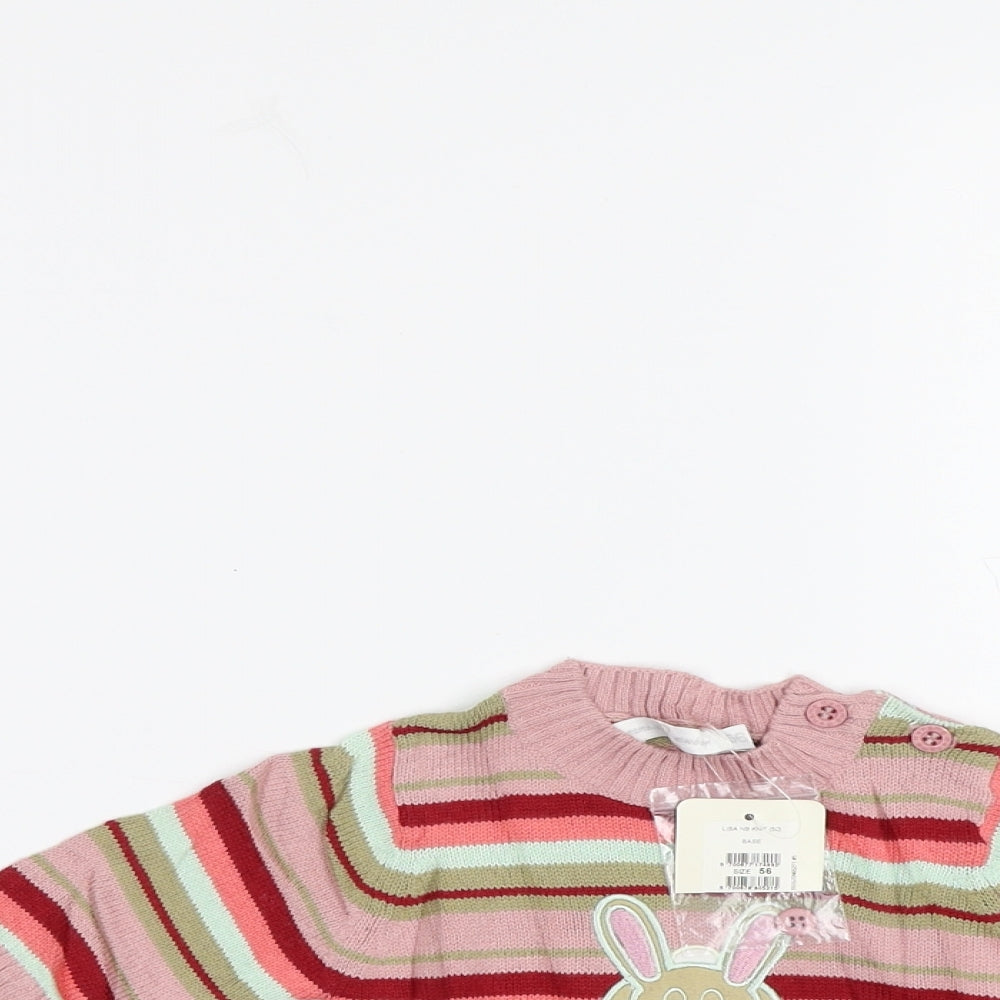 name it Girls Pink   Pullover Jumper One Size