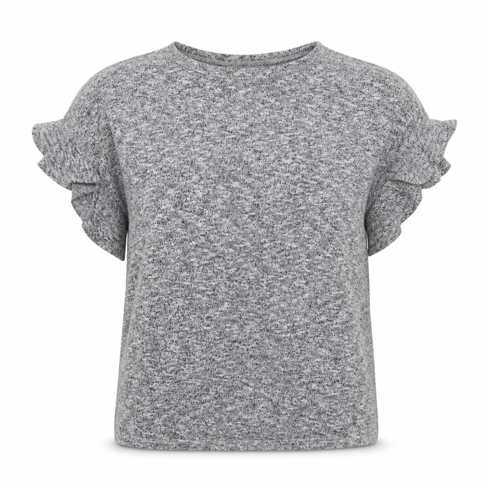 Front view of Tu women’s grey pullover sweatshirt, size UK 8